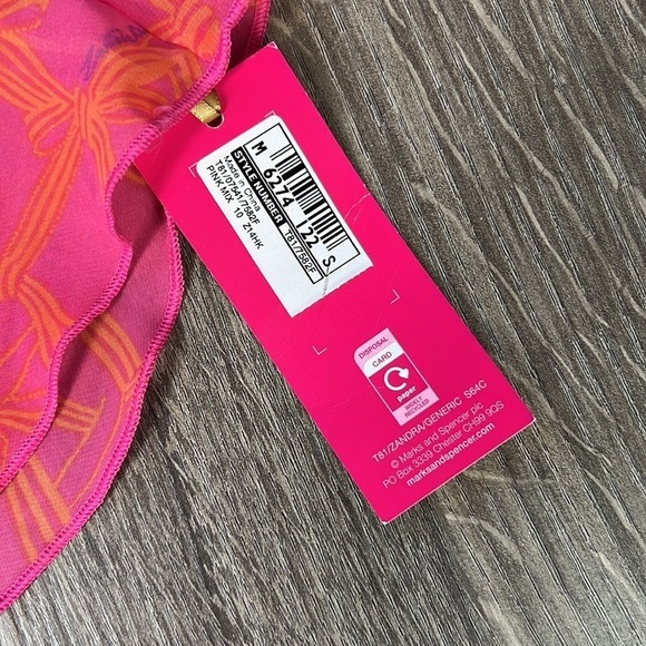 NWT Zandra Rhodes for Marks & Spencer Pink Mix Panty Set Sexy UK 10 US 6 - Picture 8 of 8